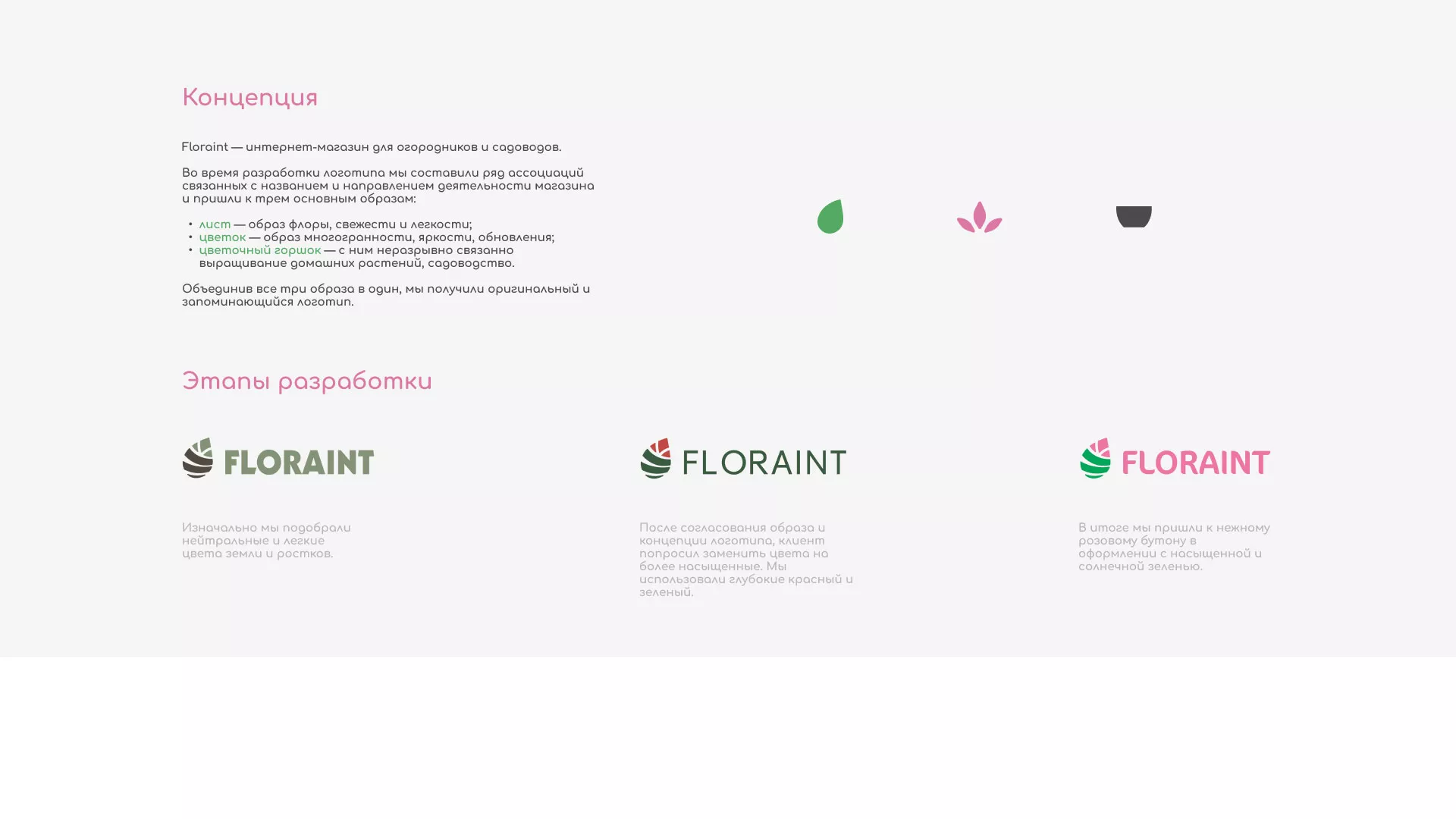 Создание логотипа и интернет-магазина «FLORAINT» в Качканаре