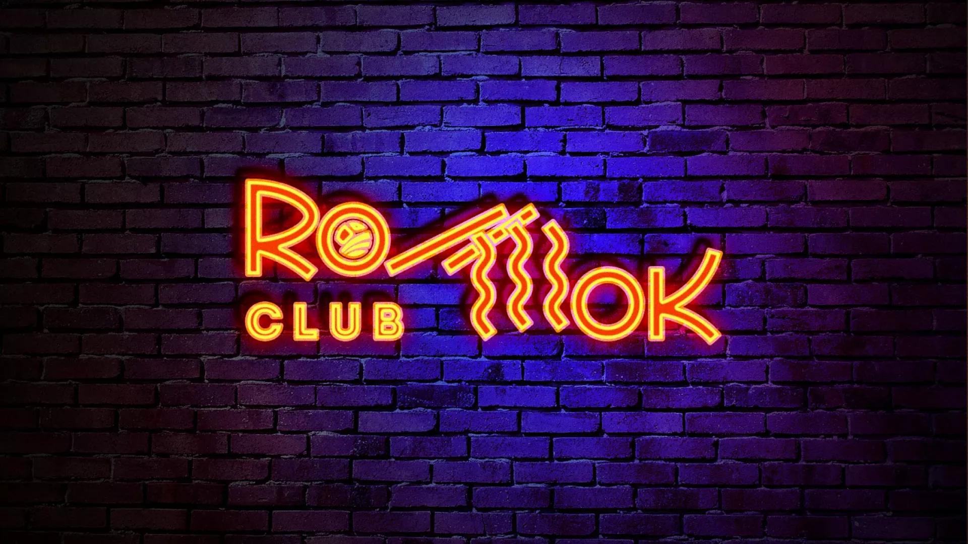 Разработка интерьерной вывески суши-бара «Roll Wok Club» в Качканаре